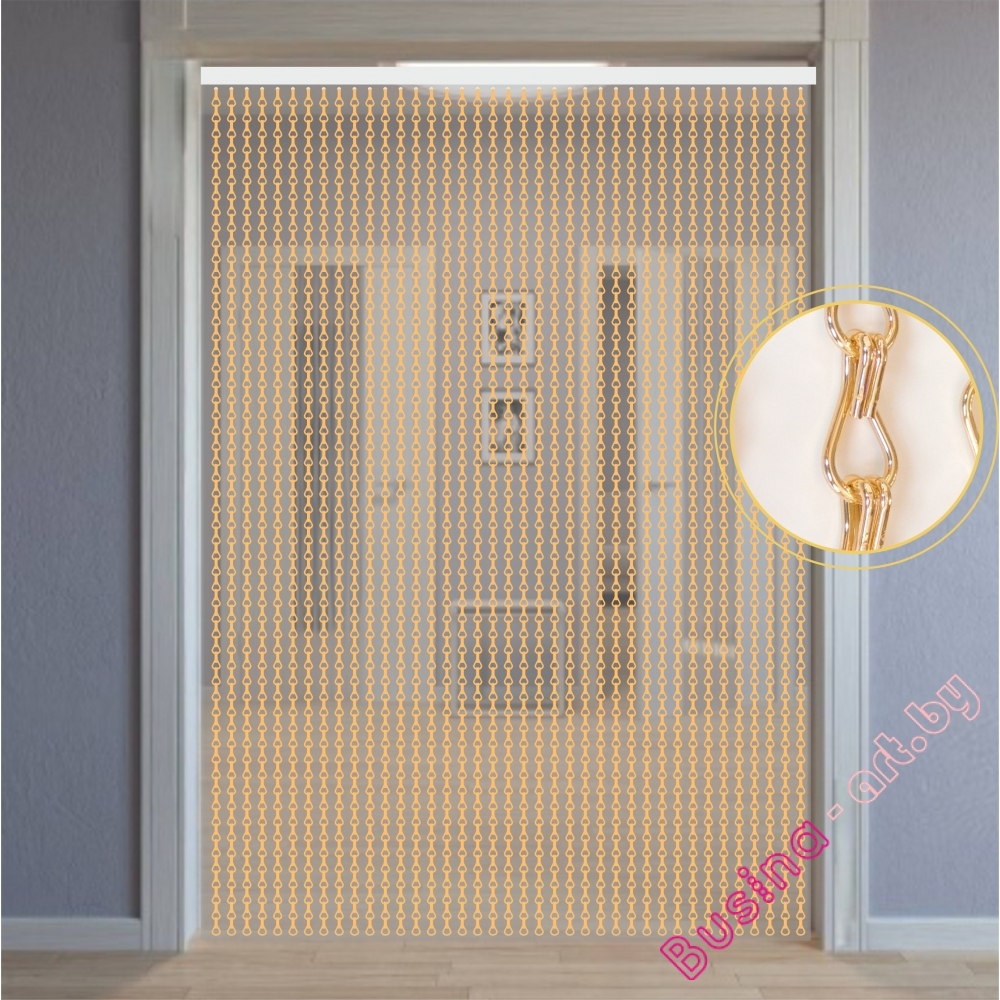 Металлические шторы из цепочек