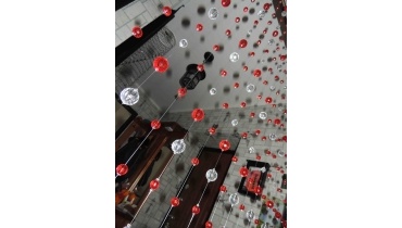 Штора 'Нежный рубин'